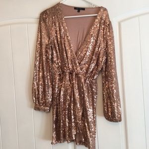 Gold Sequin Dress